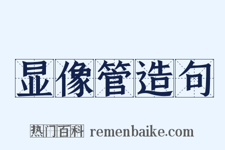 显像管造句是什么意思的图片
